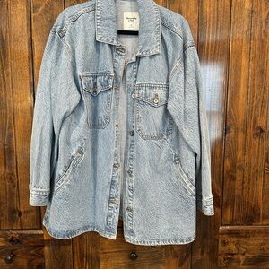 Abercrombie & Fitch Light Blue Denim Jacket